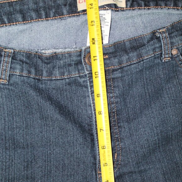 Just My Size Women's 24W Jeans 44x29 Stretch Classic Straight Medium Blue Denim - Picture 4 of 4